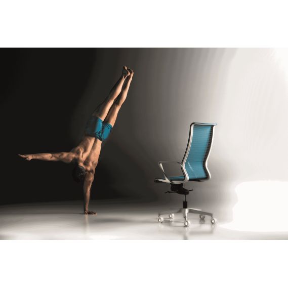 Kancelárske kreslo 7700 Epic High White/Black Multi