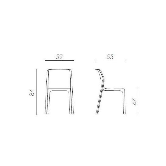 Plastová stolička BIT