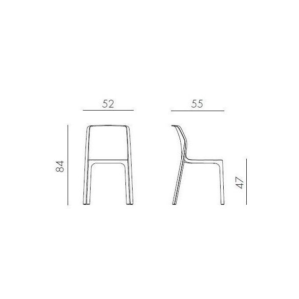 Plastová stolička BIT