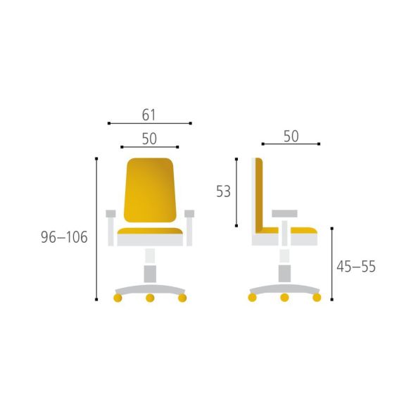 Kancelárska stolička Calypso