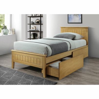 2 kusy, zásuvný kontajner pod posteľ, dub, MIDEA 2