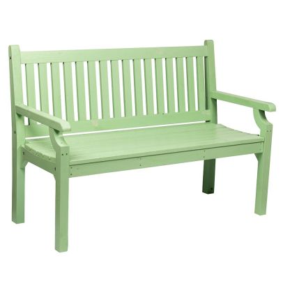 Drevená záhradná lavička, neo mint, 150 cm, KOLNA
