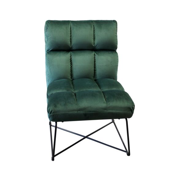 Kreslo ACAPULCO zelený zamat