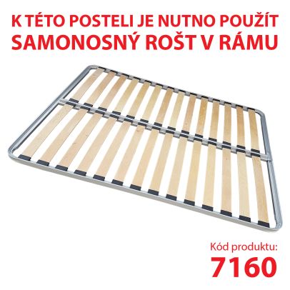 Multifunkčná posteľ 140x200 MICHIGAN perleťovo biela 2