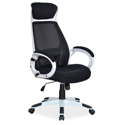 Signal Kancelárske kreslo Q-409 čierna/biela