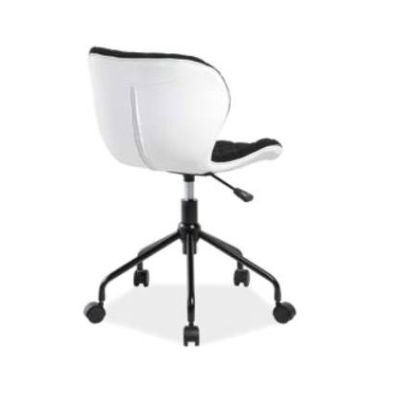 Signal Kancelárske kreslo RINO čierna/biela 2