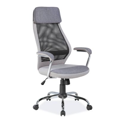 Signal Kancelárske kreslo Q-336 sivá/čierna