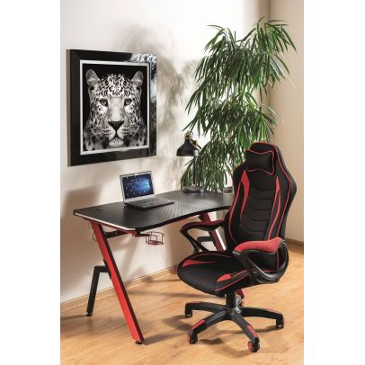 Signal Kancelárske kreslo ZENVO čierna/sivá 2