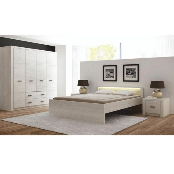 Posteľ, jaseň biely, 160x200, INFINITY I-19