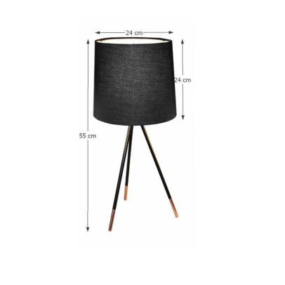 Stolná lampa, čierna, JADE TYP 4 8008-44A 2