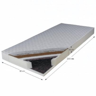 Matrac, pružinový, 90x210, KOKOS MEDIUM 2