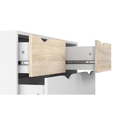 Komoda, dub sonoma/biela, OSLO 75456 2