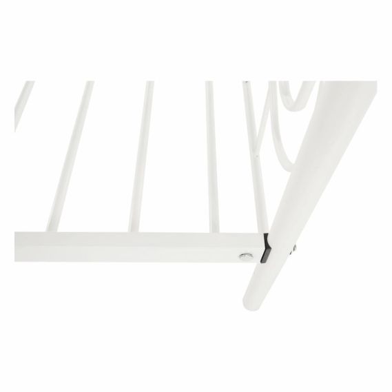 Kovová posteľ, biela, 90x200, DAINA