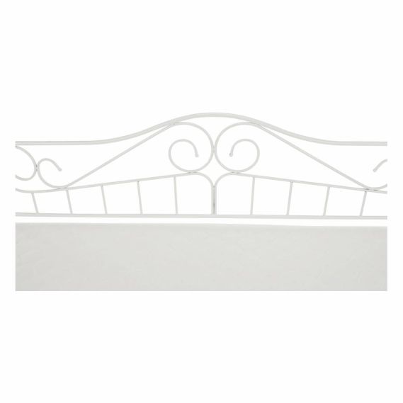 Kovová posteľ, biela, 90x200, DAINA