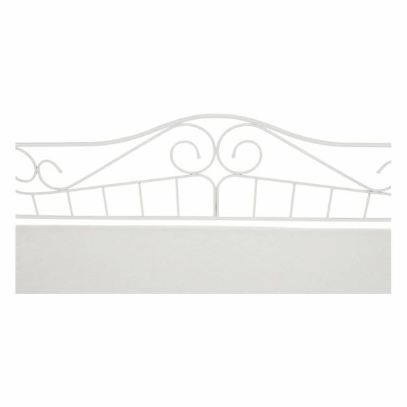 Kovová posteľ, biela, 90x200, DAINA