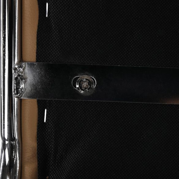 Zasadacia stolička, hnedá ekokoža, DERYA