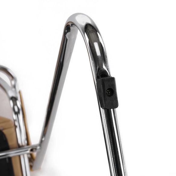 Zasadacia stolička, hnedá ekokoža, DERYA