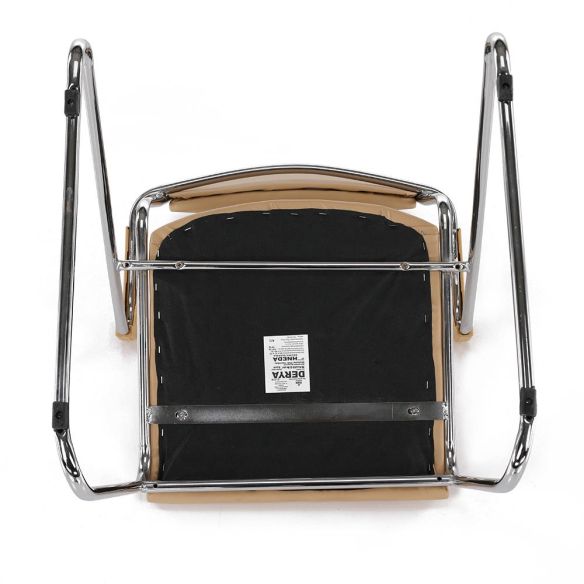 Zasadacia stolička, hnedá ekokoža, DERYA