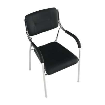 Stohovateľná stolička, čierna, ILHAM 2