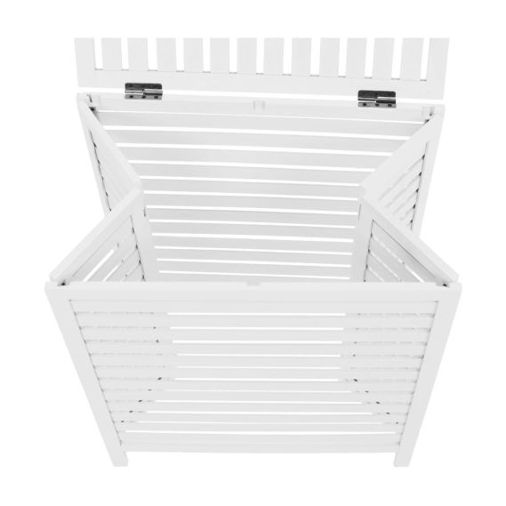 Kôš na bielizeň, biela, MENORK