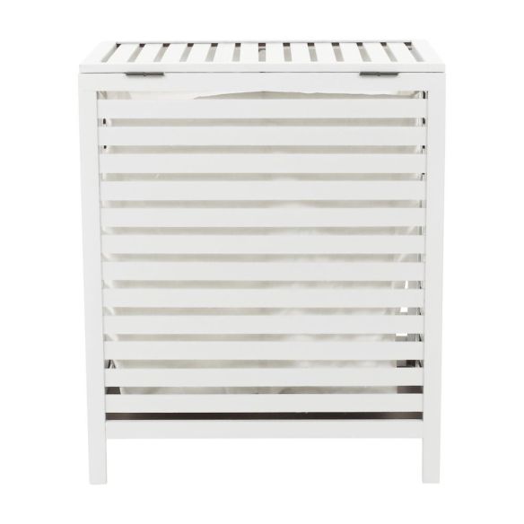 Kôš na bielizeň, biela, MENORK