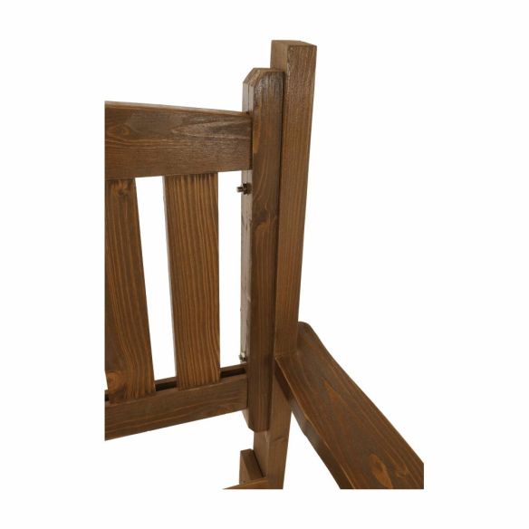 Záhradná lavička, hnedá, 123,5 cm, DILKA