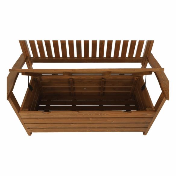 Záhradná lavička, hnedá, 123,5 cm, DILKA