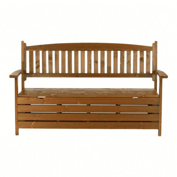 Záhradná lavička, hnedá, 150cm, AMULA