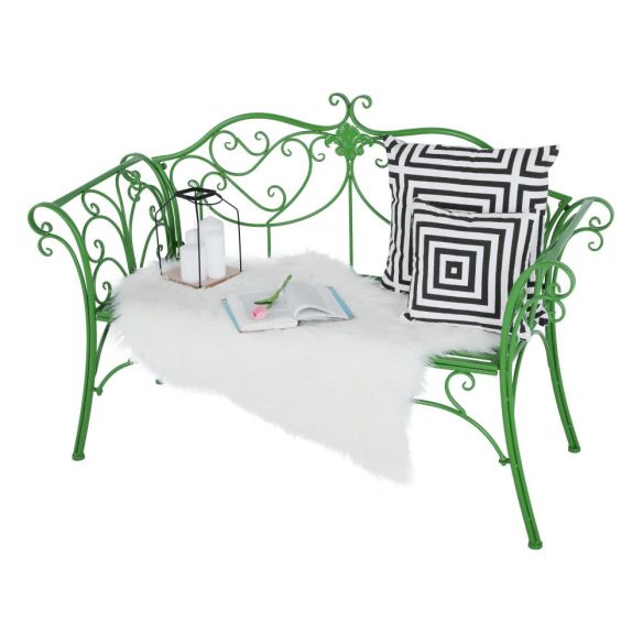 Záhradná lavička, zelená, ETELIA