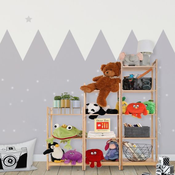 3-poličkový regál, prírodný bambus, IMPEROR TYP 1