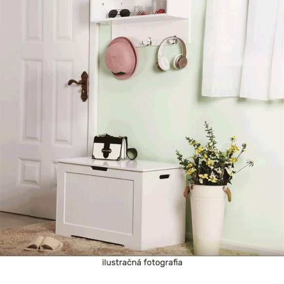 Úložný box, biela, KORDELIA