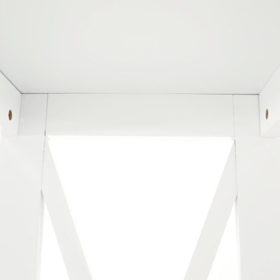 Konzolový stolík, biela, APOLOS