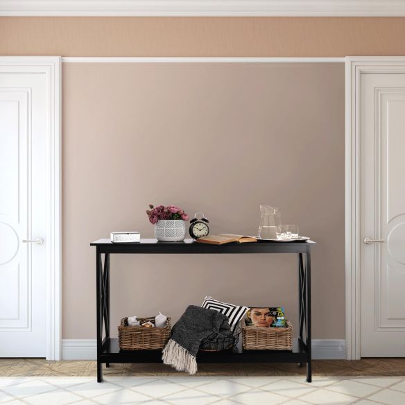 Konzolový stolík, čierna, APOLOS