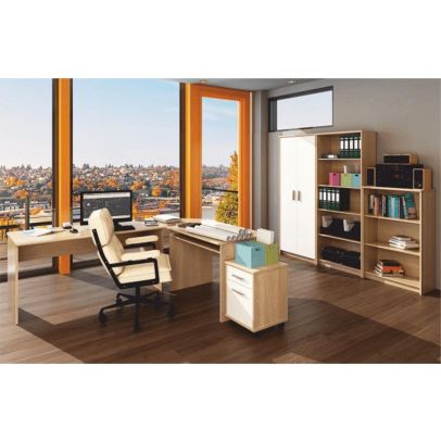 Písací stôl, dub sonoma, JOHAN 2 NEW 01 2