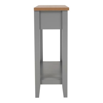 Konzolový stolík, sivá/svetlý orech, JEREVAN 2