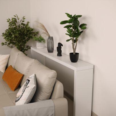 Konzolový stolík, biela, FITRON 2