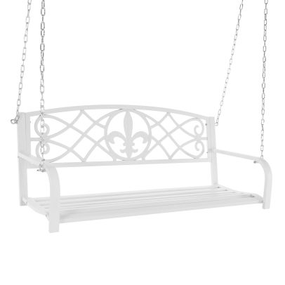 Záhradná hojdačka, biela, ABEA