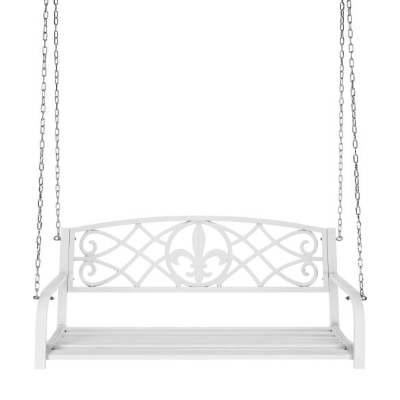 Záhradná hojdačka, biela, ABEA