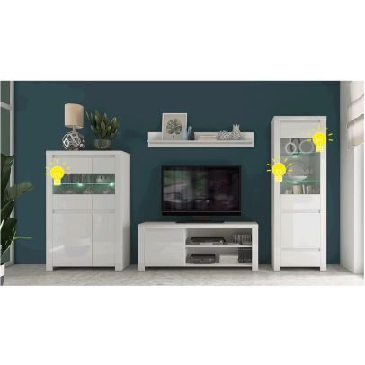 LED osvetlenie, 4-bodové, biela, ARYAN/LINDY/VILGO