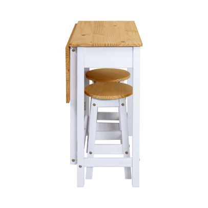 Barová zostava TAPAS biely vosk 2