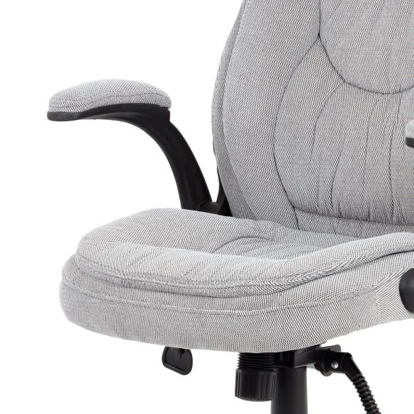 kancelárske kreslo, látka sivá s prešítím KA-G303 SIL2