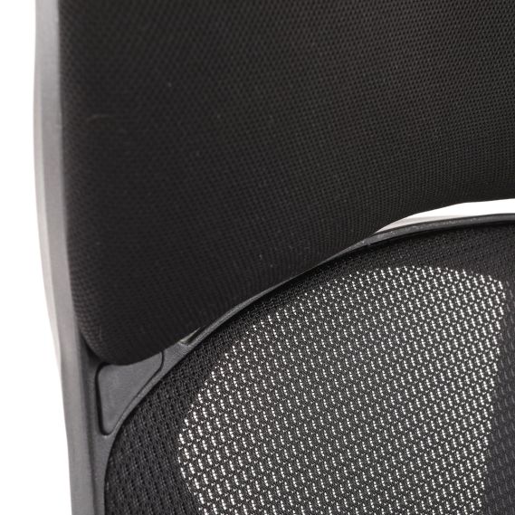 Kancelárska stolička, poťah čierna látka a čierna sieťovina MESH, PC mech. s aretáciou KA-Y309 BK
