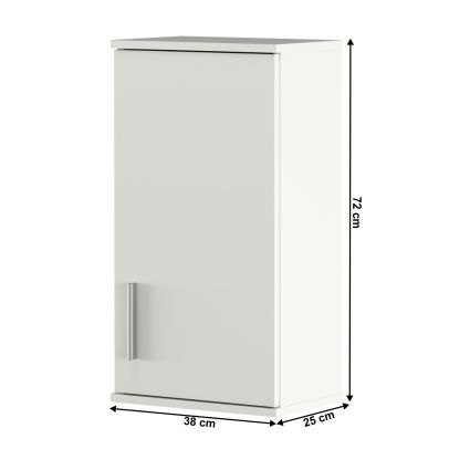 Závesná skrinka, matná biela LESSY NEW 04 2