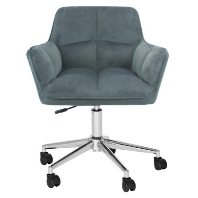 Kancelárske kreslo, sivá Velvet látka/chróm, HAGRID NEW 2