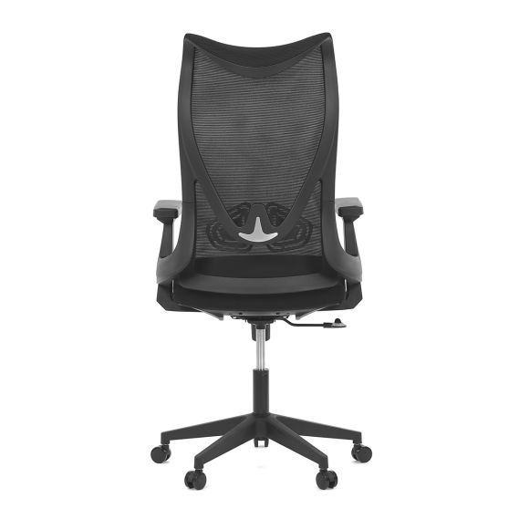 Židle kancelářská, černá MESH, plastový kříž KA-S248 BK