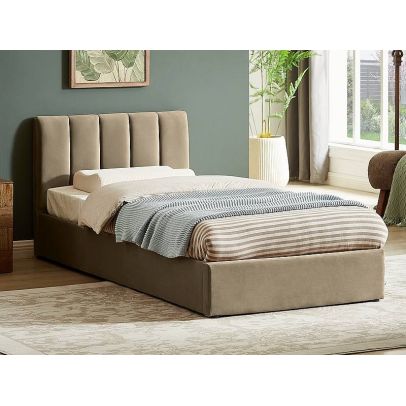 Posteľ MONTREAL VELVET, béžová 120x200