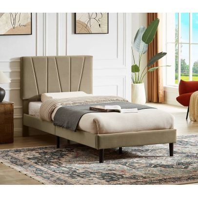 Posteľ SAVANA VELVET, sivá 120x200