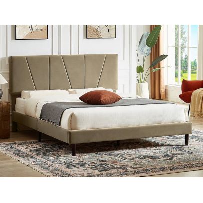 Posteľ SAVANA VELVET, sivá 160x200