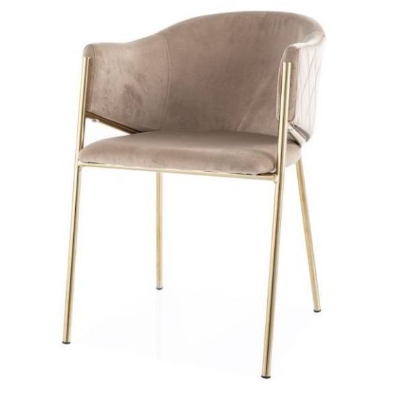 Jedálenská stolička BONO VELVET GOLD