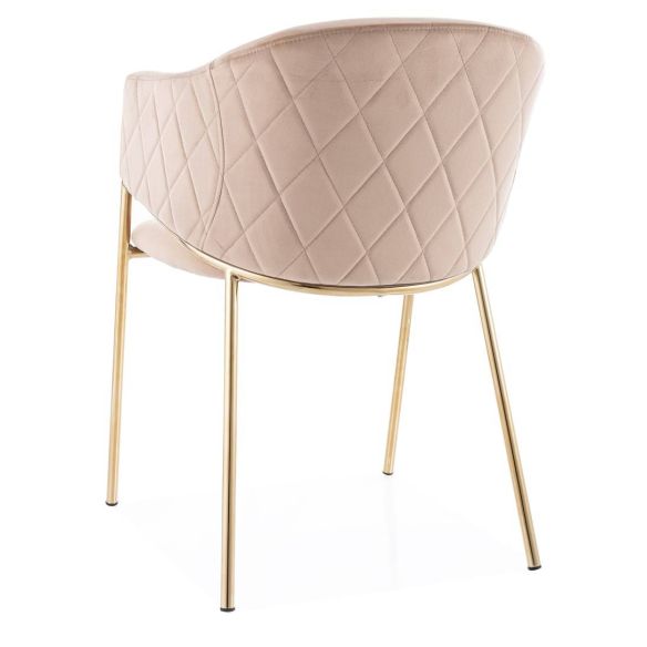 Jedálenská stolička BONO VELVET GOLD